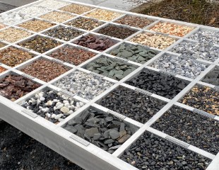 Grind, split en zand