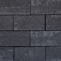 Sierbetonklinker Drive 21x10,5x8cm Night Zwart/Grijs
