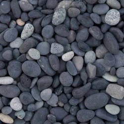 Beach pebbles zwart 5/8mm